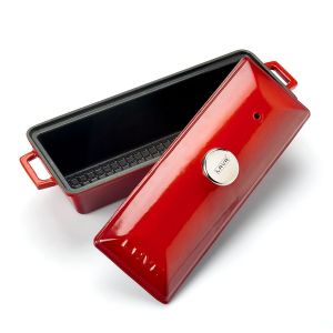 Форма д/выпечки«Terrine» красная 8,5*26,5см.,1,0 л.чугун LAVA