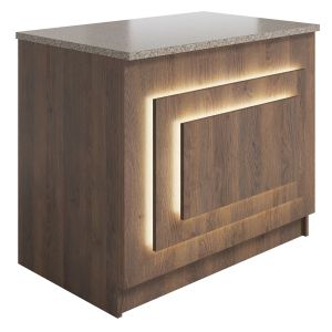 Пафос модуль стойки прямой без гостевой столешницы L=1004 мм