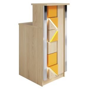 Пиксель модуль стойки прямой с гостевой столешницей L=504 мм