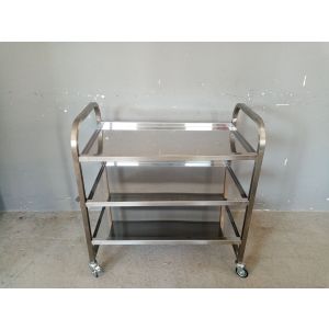 Тележка сервировочная Luxstahl нерж. 3 уровня.