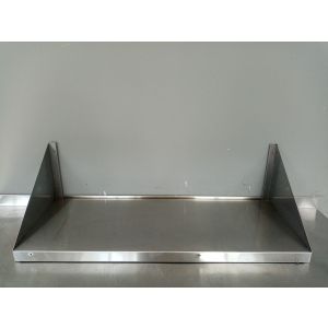 Полка настенная сплошная 900х350х300 нерж.