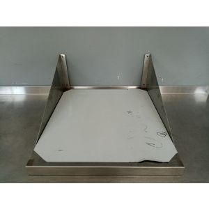 Полка настенная сплошная 500х600х250 нерж.