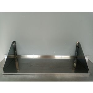 Полка настенная сплошная 1000х400х300 нерж.