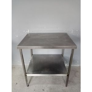 Стол производственный 800х600х850 со сплошной полкой  нерж.