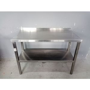 Стол производственный 1200х600х850 со сплошной полкой нерж..