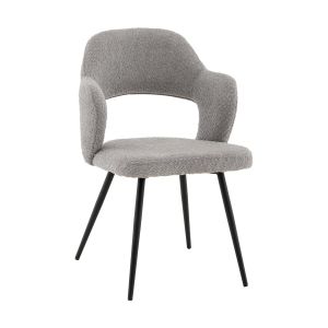 Стул-полукресло «Розмус, букле» с мягким сиденьем (окрашенный каркас)