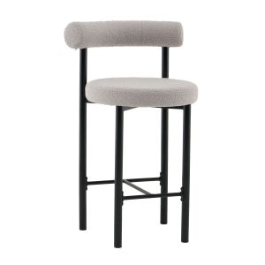 Стул полубарный «Фрико, букле» с мягким сиденьем (окрашенный каркас)