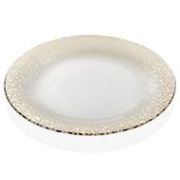 Тарелка мелкая 37 см, декор CLEAR GOLD