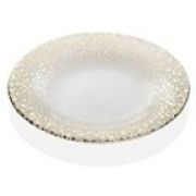 Тарелка мелкая 28 см, декор CLEAR GOLD