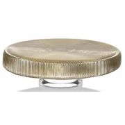 Подставка для торта 33 см, декор GOLD CHAMPAGNE CHROME