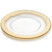 Тарелка мелкая с римом 34 см, декор CLEAR GOLD
