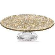 Подставка для торта 32 см, декор GOLD LEAF