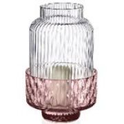 Подсвечник H.24 см, декор CLEAR-PINK (8406.1+ 8442.1)