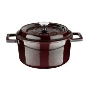 Кастрюля с крышкой d=20см., 2,8л, чугун эмаль «MAJOLİCA AUBERGINE» LAVA