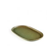 Блюдо овальное 15X25см, H1,5см, цвет CAMOGREEN