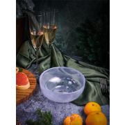 Салатник d 15 см h 6,5 см, стекло, цвет пастельно-сиреневый, Leona