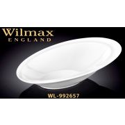 Салатник овальный 275*185 мм. 400 мл. h=35/80 мм. скошенный край Wilmax /3/24/