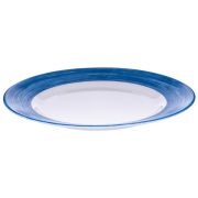 Тарелка d=254 мм. синий край Браш (P3946) /1/6/24/ АКЦИЯ