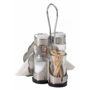 Набор для специй 2 пр.+ салфетница, стаканчик для зубочисток /1/12/