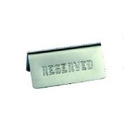 Табличка «Резерв» 120*55 мм. нерж. MGsteel /1/100/
