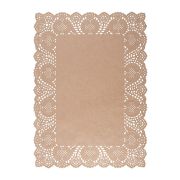 Подкладка кружевная бум. 25*37 см. 100 шт/уп Крафт /1/16/