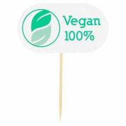 Флажок «VEGAN» 8 см. 100 шт/уп /1/