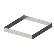 Форма кондитерская «Квадрат» 15*15*2 см. нерж. перфорир. De Buyer /1/