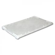 Крышка для контейнера для теста 600*400*40 мм., (-30/+60°C) морозостойкая, белая, полиэтилен /1/200/