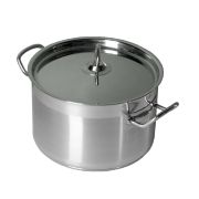 Кастрюля  3,0 л. нерж. d=20 см. h=10 см.тройное дно с крышк. (индукция) MGsteel /1/