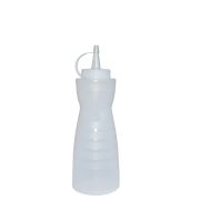 Емкость для соуса  375 мл. d=67 мм. h=200 мм. фигурная с крышкой прозрачная MGprof /1/24/