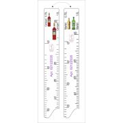 Линейка Campari (0.75 л./1 л.)/ Martini (0.75 л./1 л.) L=28 см. В=2 см. /1/