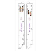 Линейка Jim Beam (0.7л./1л.)/ Black (0.1л.)/ Red Stag (0.7л.) L=28 см. В=2 см. /1/