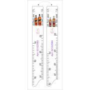 Линейка Johnnie Walker Red/Black (0,7л./1л.) L=28 см. В=2 см. /1/