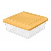 Контейнер для продуктов квадр. 0,5 л. 12,4*12,4*5 см. п/п с крышкой /1/26/