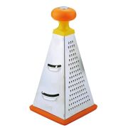 Терка 4-х гранная 23 см. нерж. с пластик. ручкой /1/48/