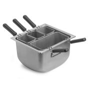 Кастрюля для пасты нерж. с 4 корзинками 38,3*35,4 см. h=23,7 см. 22 л. с крышкой Pinti (3390Q334) /1/