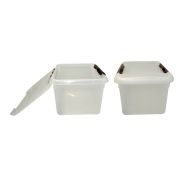 Контейнер для продуктов прямоуг. 8,0 л. 30*23*16,5 см. с коричневым зажимом MGprof /1/25/