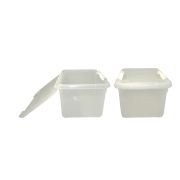 Контейнер для продуктов прямоуг. 8,0 л. 30*23*16,5 см. с белым зажимом MGprof /1/25/