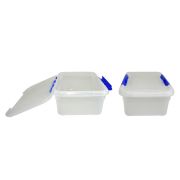 Контейнер для продуктов прямоуг. 6,0 л. 30*23*12 см. с синим зажимом MGprof /1/30/