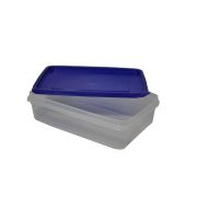 Контейнер для продуктов прямоуг. 1,3 л. 22*14,5*6 см. с синей крышкой MGprof /1/72/