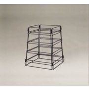 Подставка 4-х сторон. в виде башни 48,3*48,3/39,4*39,4 см. h=61 см. кован. железо /1/