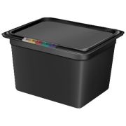 Гастроемкость 1/2 h=200 мм. 11,7 л. п/п черная  /1/6/