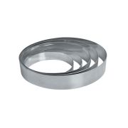 Форма кондитерская «Круг» d=10 см. h=3,5 см. нерж. MGsteel /1/96/