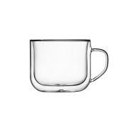 Чашка с ручкой, с двойными стенками, 380 мл, d 12,4 см h 8,3 см, Thermic Glass