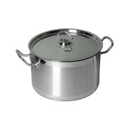 Кастрюля 11,0 л. нерж. d=29,5 см. h=18 см. тройное дно с крышк. (индукция) MGsteel /1/