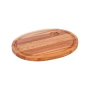 Доска для подачи овал. 360*280*20 мм. с желобком, бук /1/