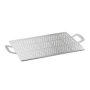 Поднос для римской пиццы 25*40 см. перфорир. алюмин. Gimetal /1/