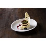 Блюдо овальное 250*190 мм. Белый, форма Мув Bonna /1/12/756/