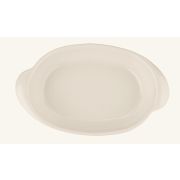 Блюдо для запекания и подачи 310*185 мм. 1200 мл. овальное с ушками Белый, форма Оптива Bonna /1/24/111/