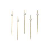 Пики 12 см. 100 шт/уп бамбук Жемчужина белая /1/100/